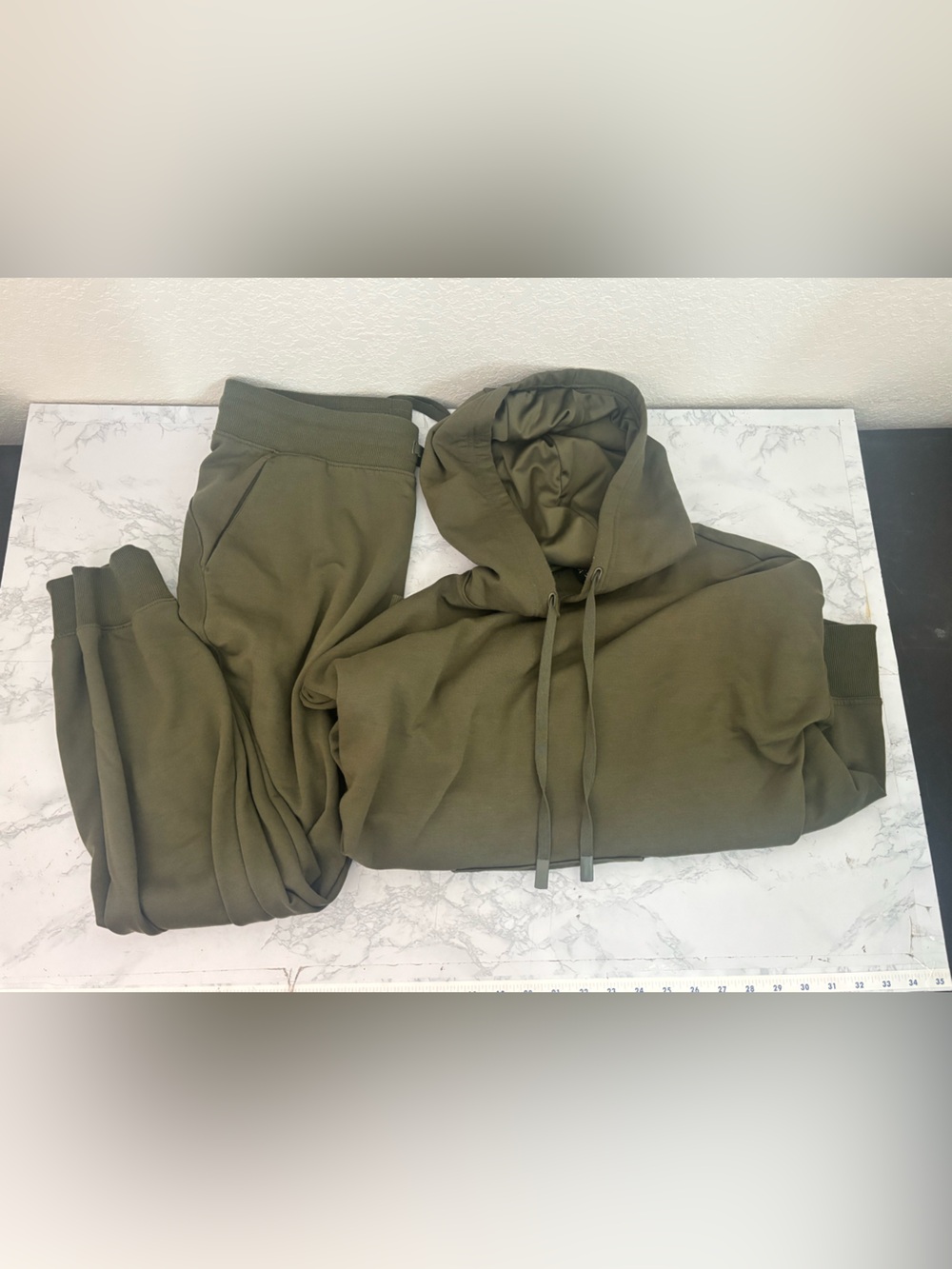 Athletic Works Hoodie Sweatshirt And Pants Set Green Women’s M/L Sweatsuit